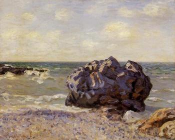 Alfred Sisley : Langland Bay, Storr's Rock, Morning
